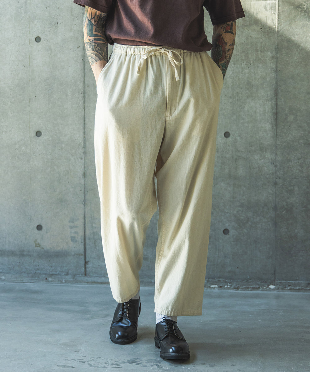 【予約商品】RINSE WASH 6oz SUPER LIGHT DENIM / DRAWSTRING TAPERED PANTS / M261112