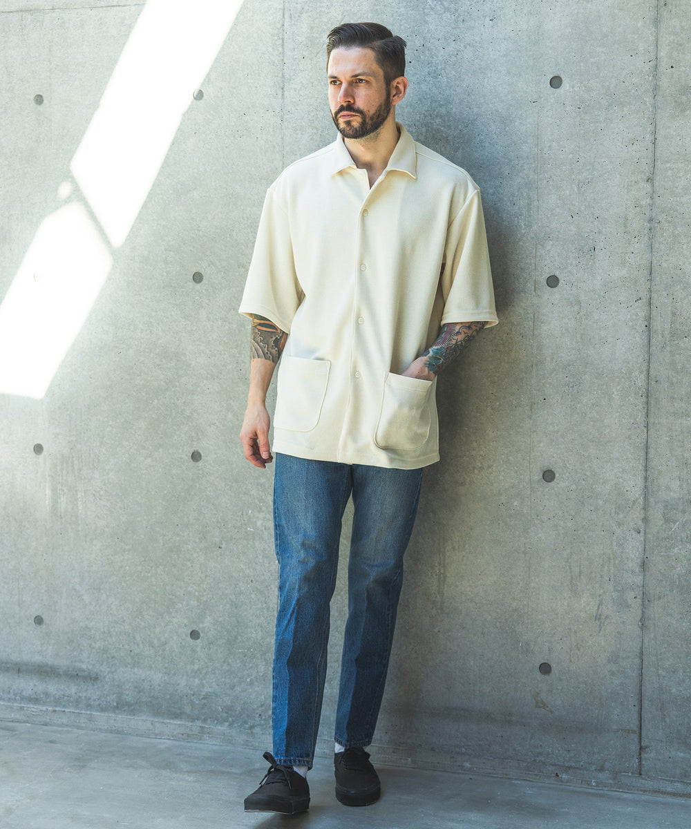 【予約商品】POLYESTER HEMP JERSEY  / SHORT/S SERVICE SHIRT / M261135