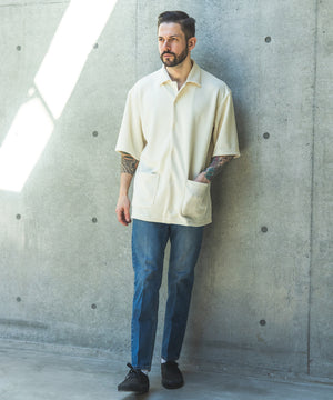 POLYESTER HEMP JERSEY  / SHORT/S SERVICE SHIRT / M261135