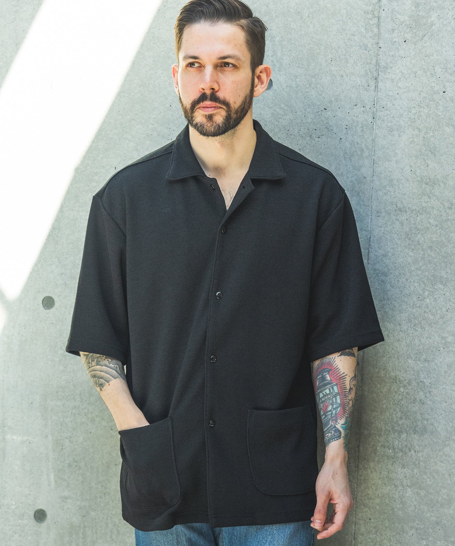 【予約商品】POLYESTER HEMP JERSEY  / SHORT/S SERVICE SHIRT / M261135