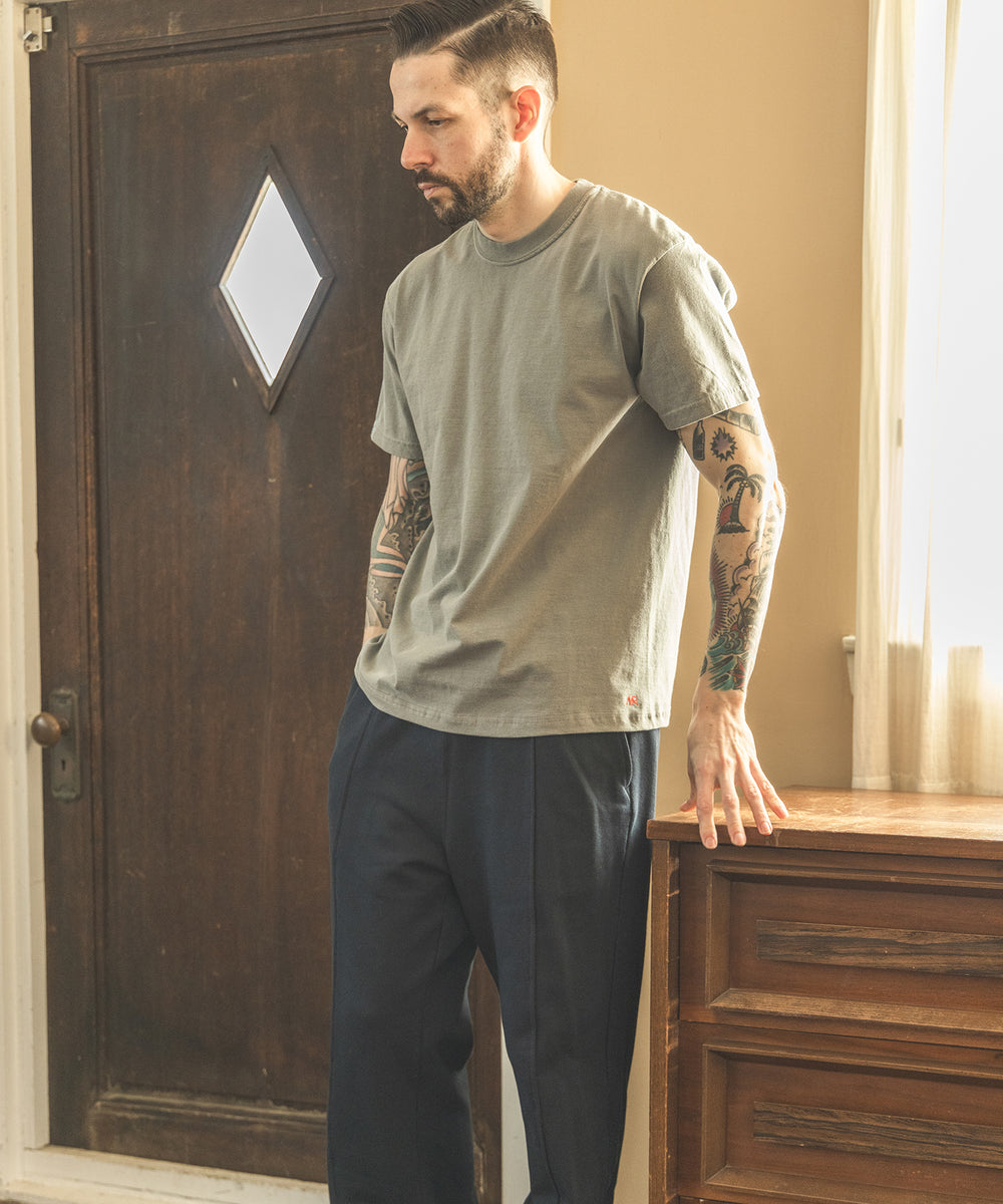LOOP-WHEELED PLAIN KNIT / USED ONE POINT T-SHIRT
