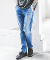 SUPER STRETCH DENIM / USED WASH SLIM PANTS