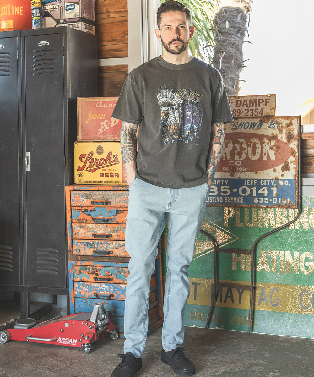 INDIAN MOTOCYCLE COLLABORATION / USED PRINT T-SHIRT TYPE-B