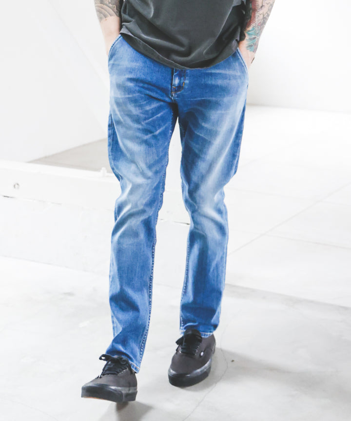 SUPER STRETCH DENIM / USED WASH SLIM PANTS