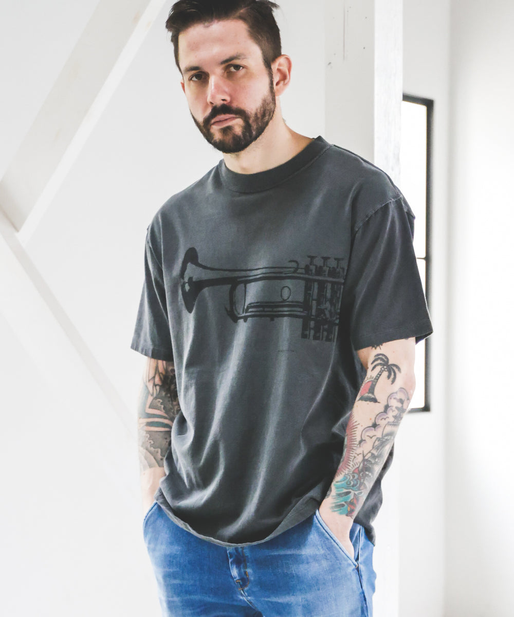 USED 17/1 EMERALD COTTON / TRUMPET S/S T-SHIRT