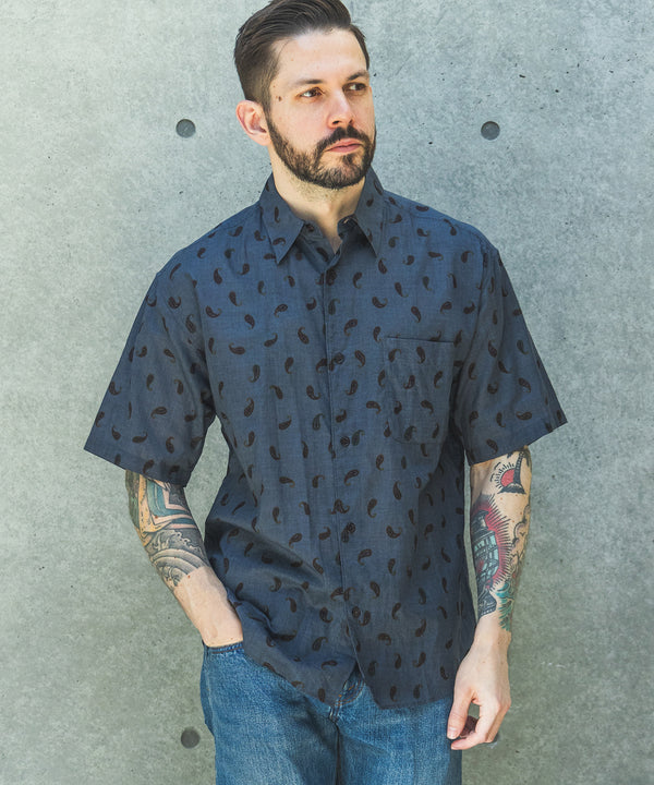 VINTAGE PAISLEY / SHORT/S REGULAR COLLAR SHIRT / M261129