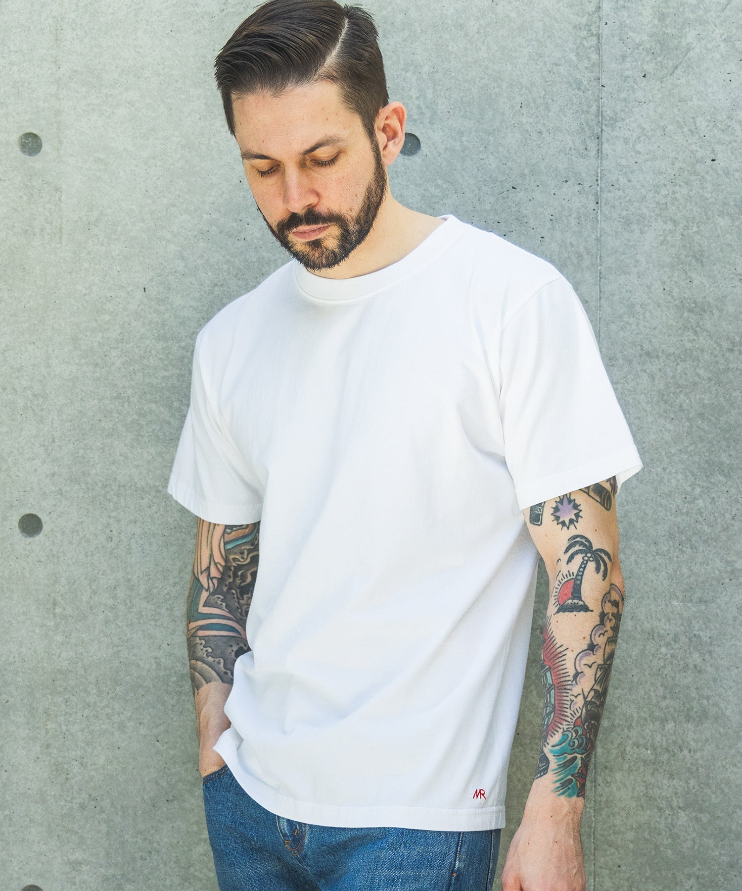 【予約商品】USED DYED HEAVY COTTON / 2-PACK T-SHIRT / M261126