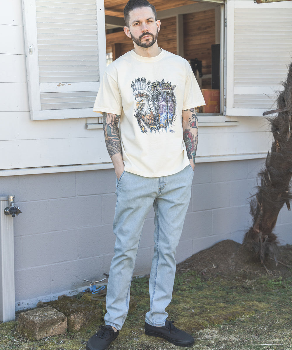 INDIAN MOTOCYCLE COLLABORATION / USED PRINT T-SHIRT TYPE-B