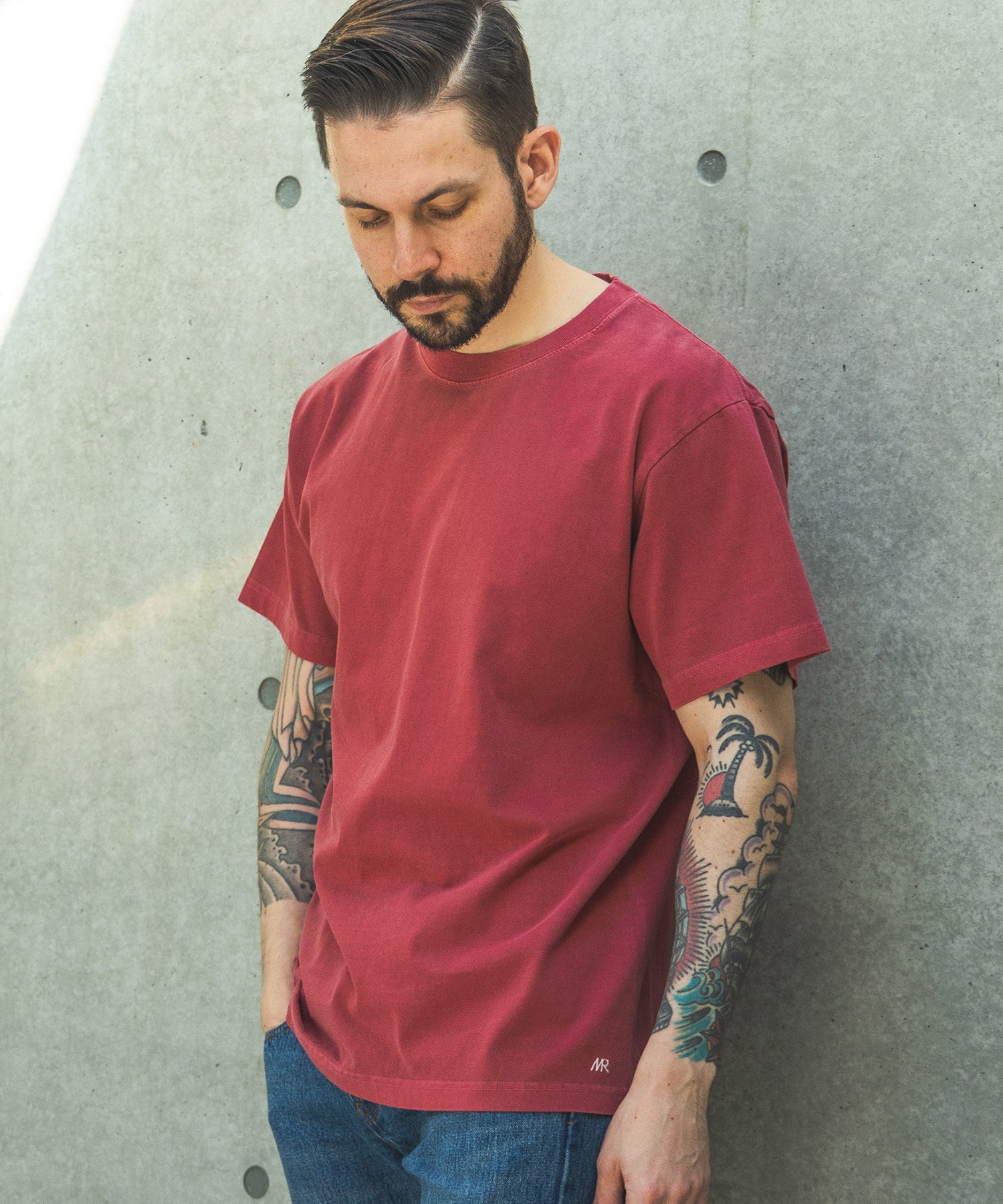 【予約商品】USED DYED HEAVY COTTON / 2-PACK T-SHIRT / M261126