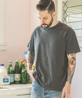 LOOP-WHEELED PLAIN KNIT / USED ONE POINT T-SHIRT