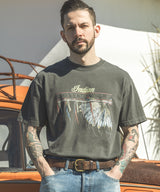 INDIAN MOTOCYCLE COLLABORATION / USED PRINT T-SHIRT TYPE-A