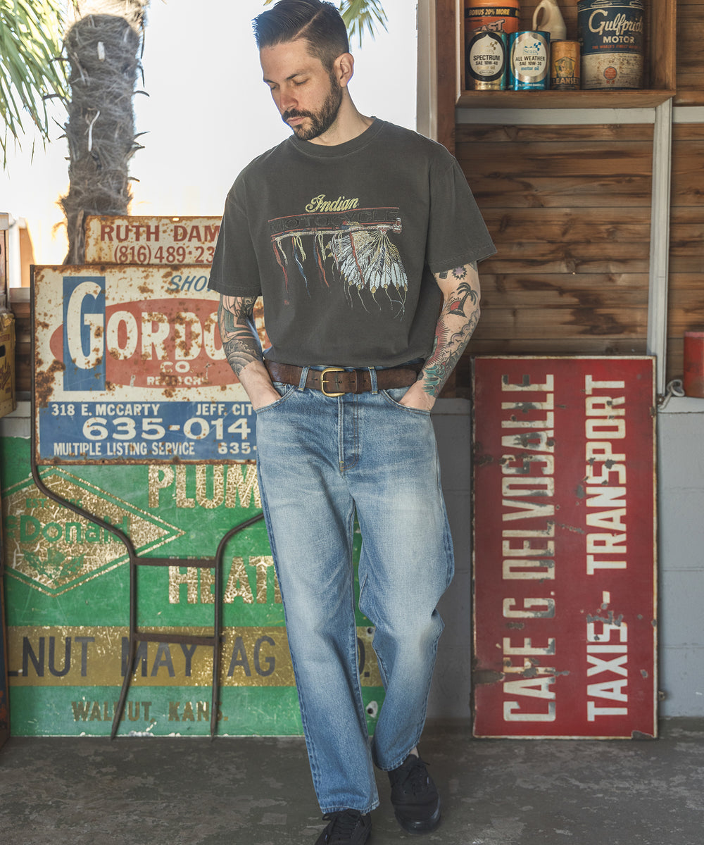INDIAN MOTOCYCLE COLLABORATION / USED PRINT T-SHIRT TYPE-A