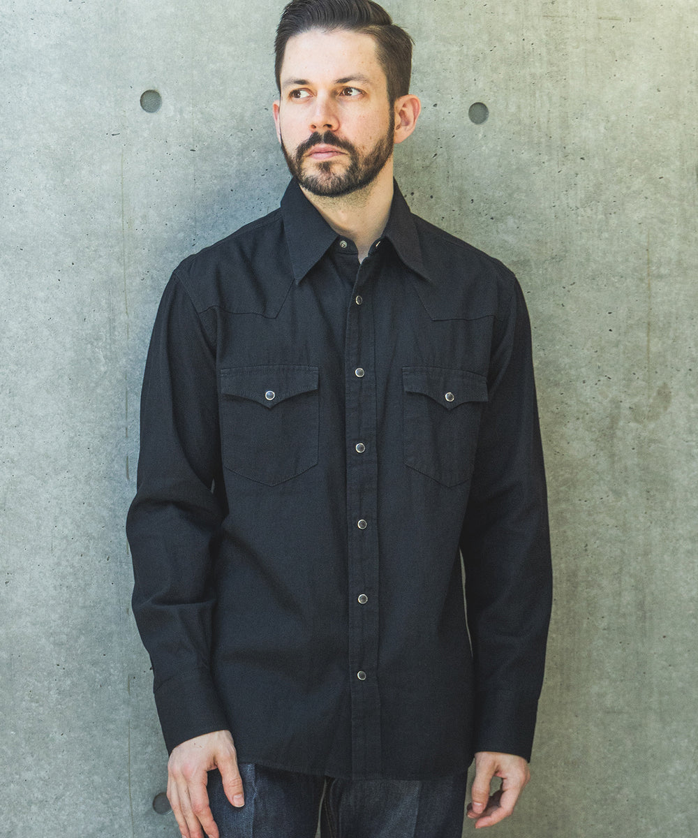 【予約商品】RINSE WASH 6oz SUPER LIGHT DENIM / WESTERN SHIRTS / M261106