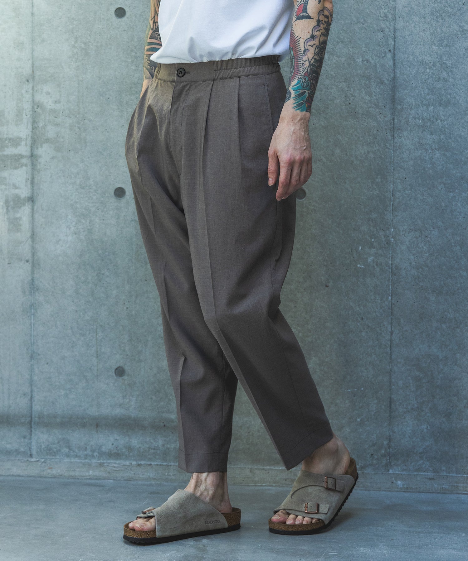 QUICK-DRYING TAFFETA / 2TACK TAPERED EASY PANTS / M261108 – MR