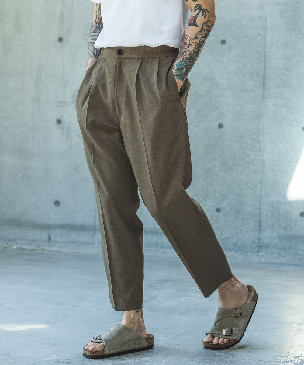 【予約商品】POLYESTER HEMP  / RELAX TAPERED EASY PANT / M261117