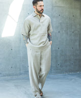 【予約商品】SOFT FINISH LINEN / DRAWSTRING TAPERED PANTS / M261110