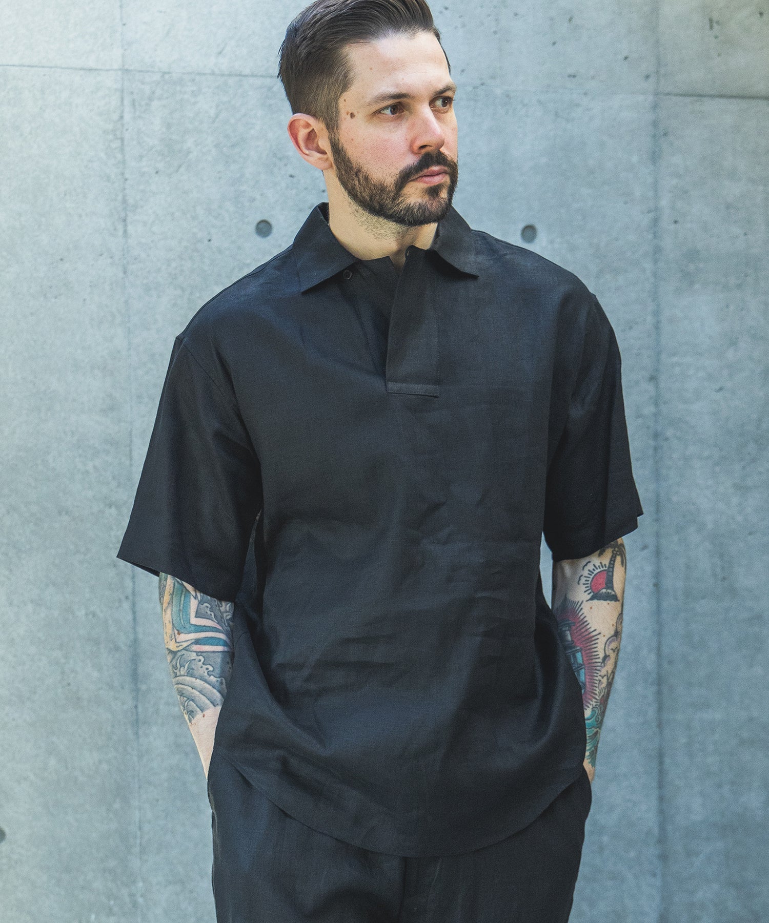 【予約商品】SOFT FINISH LINEN / SHORT/S PULLOVER SHIRT / M261128