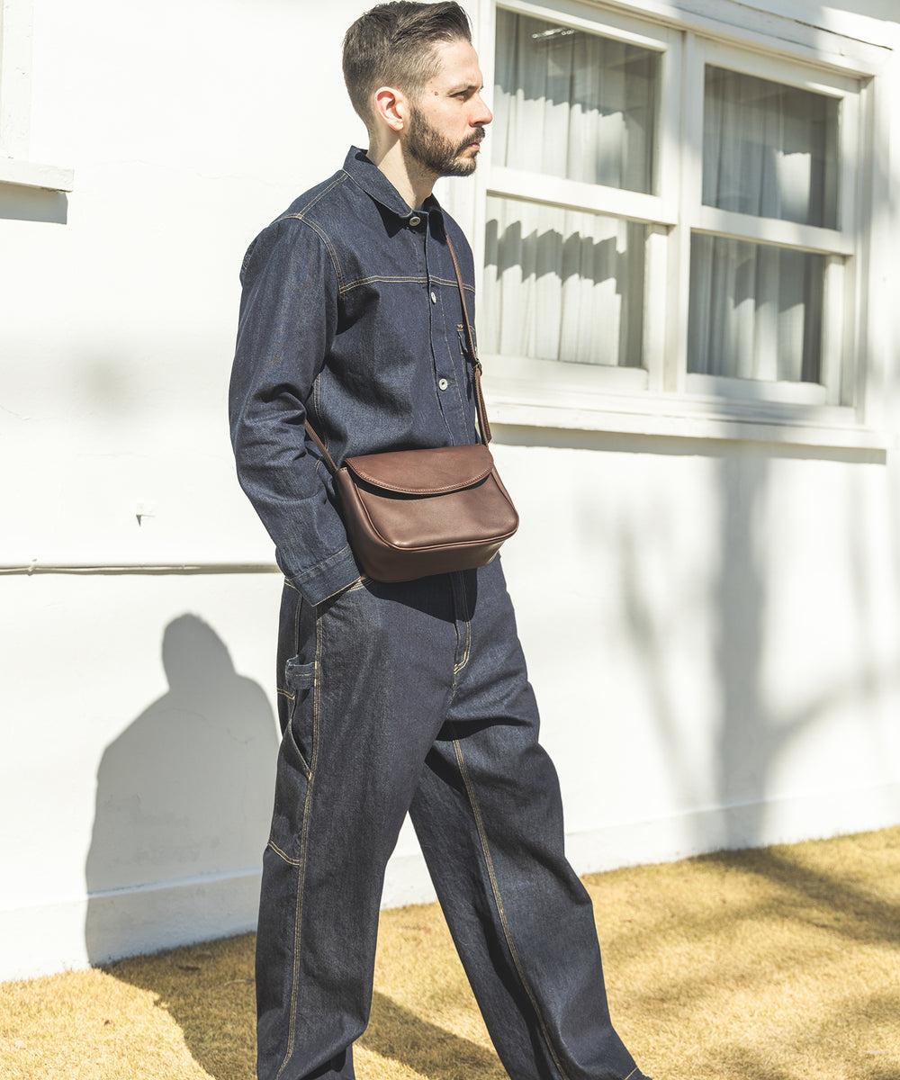IMPERMA-LEATHER / NEAT SHOULDER BAG / ME668