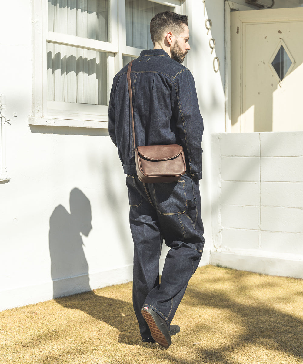 IMPERMA-LEATHER / NEAT SHOULDER BAG / ME668