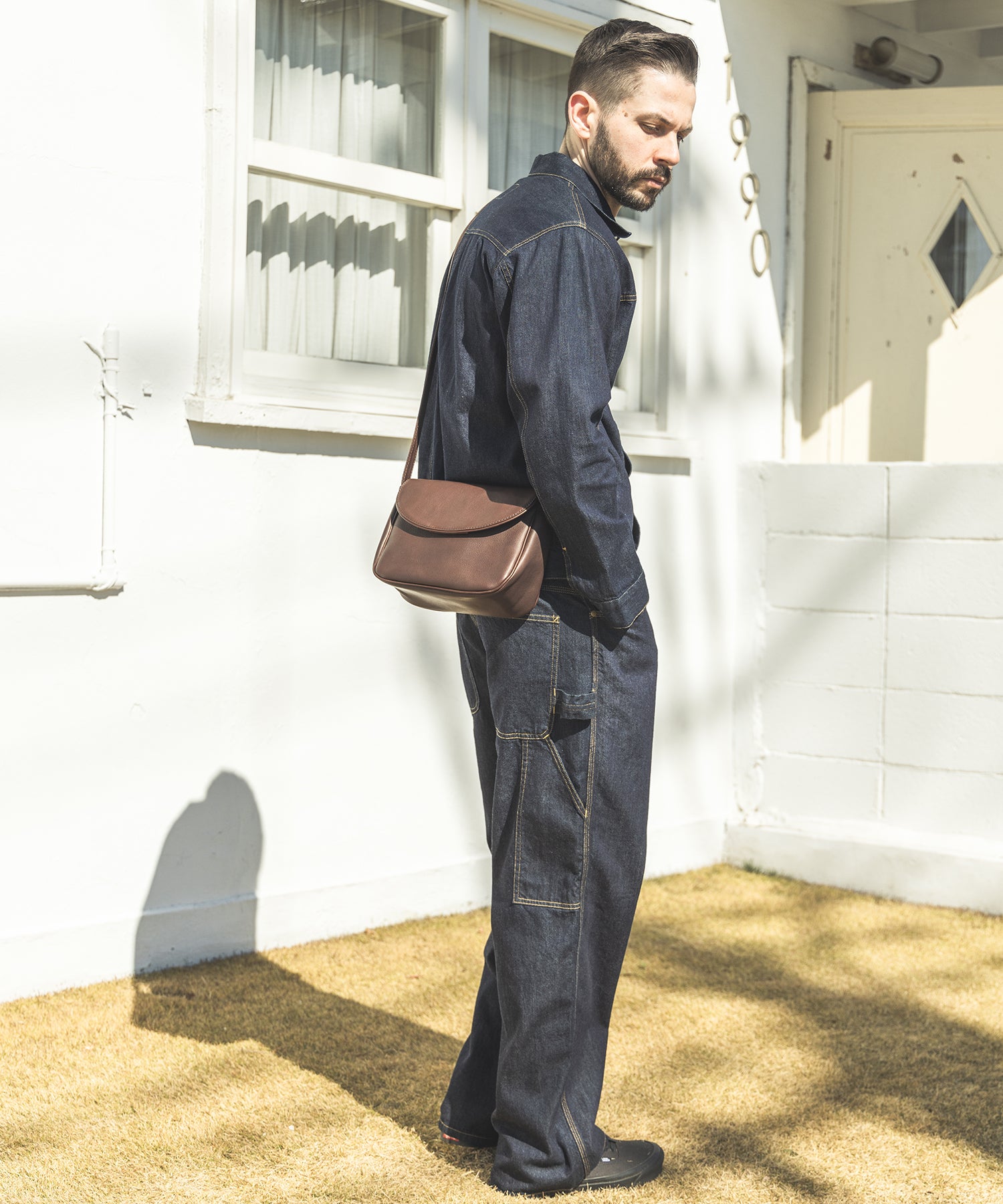 レザーショルダーバッグ《ME668》撥水 斜めがけ｜MR.OLIVE – MR.OLIVE
