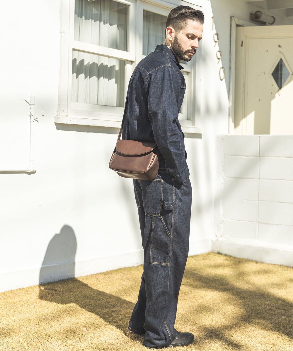 IMPERMA-LEATHER / NEAT SHOULDER BAG / ME668