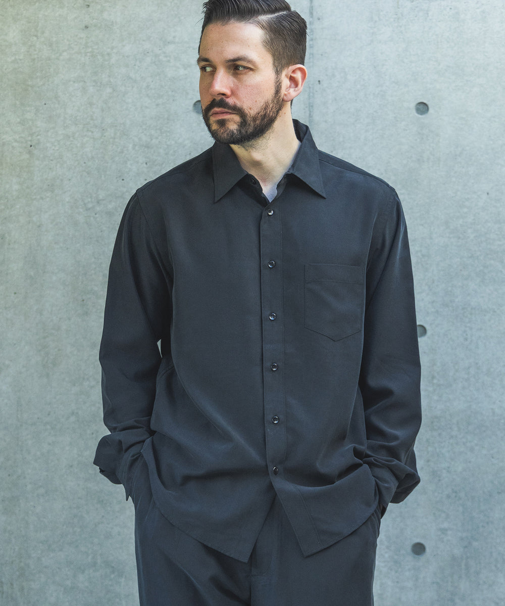 【予約商品】T/R POWDER CLOTH / REGULAR COLLAR SHIRT / M261113