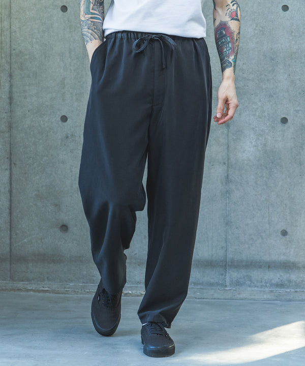 T/R POWDER CLOTH / DRAWSTRING TAPERED PANTS / M261119