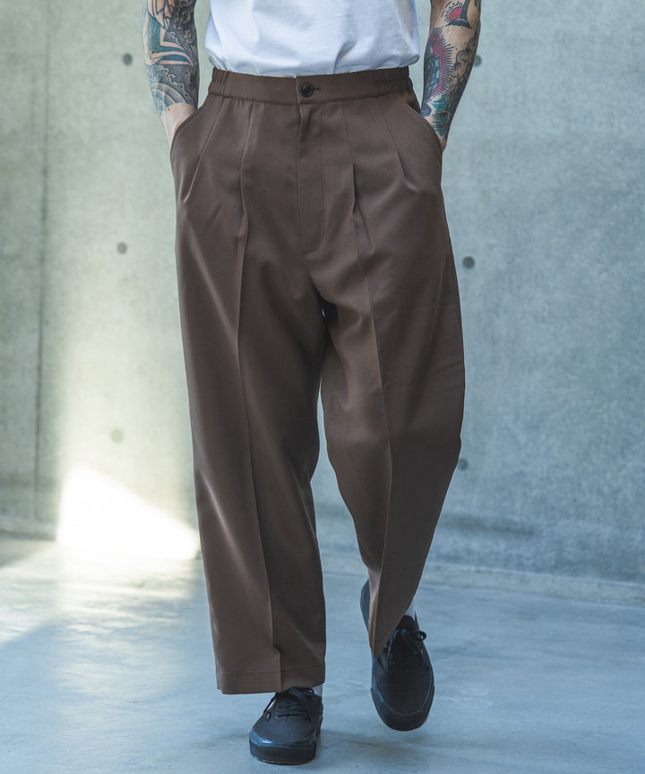 【予約商品】TROPICAL POPLIN / 2TACK WIDE EASY PANTS / M261121