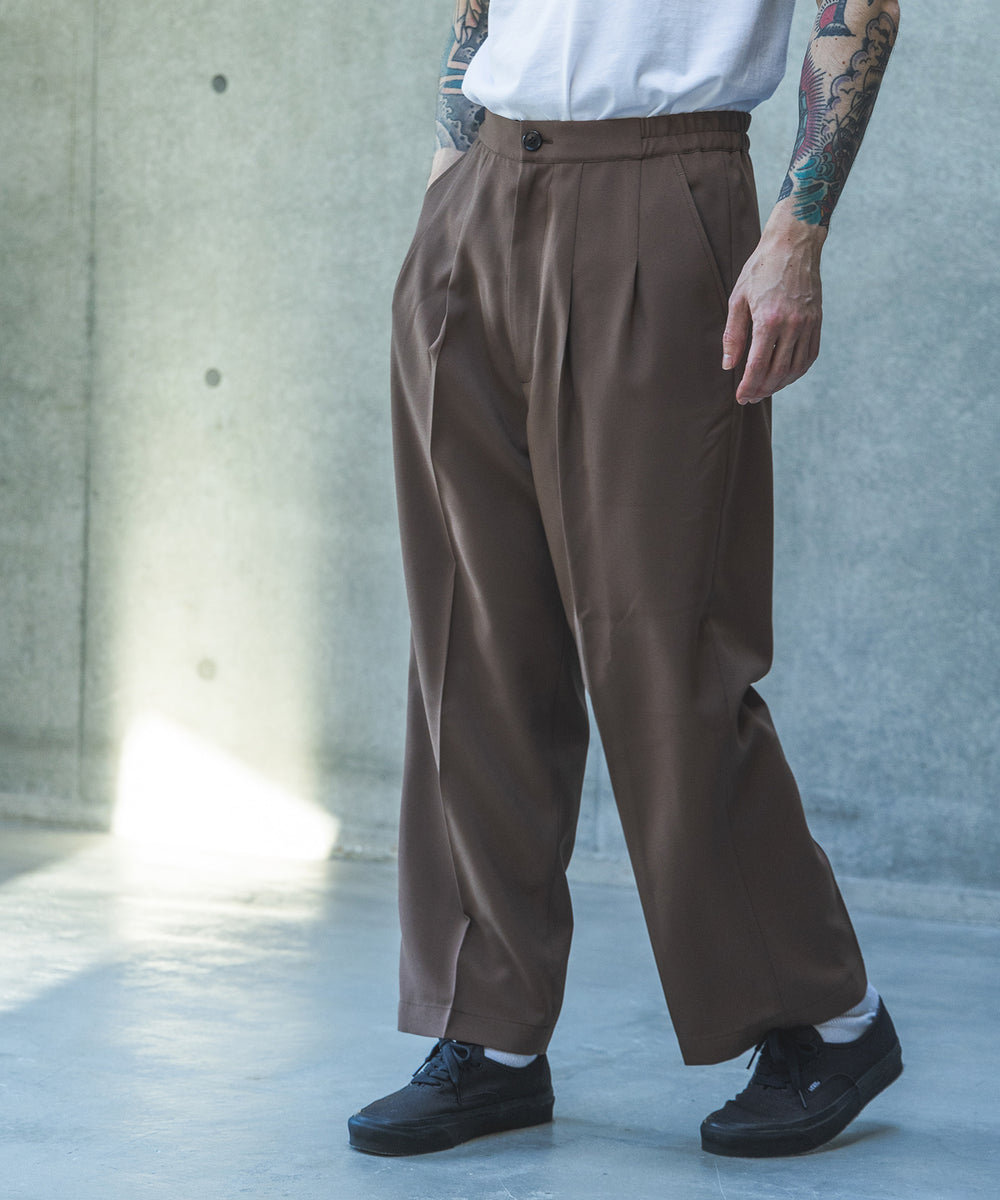 【予約商品】TROPICAL POPLIN / 2TACK WIDE EASY PANTS / M261121