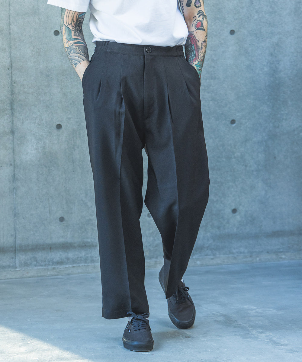 【予約商品】TROPICAL POPLIN / 2TACK WIDE EASY PANTS / M261121