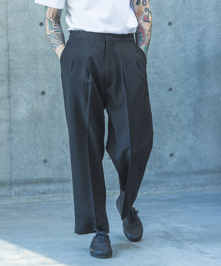 【予約商品】TROPICAL POPLIN / 2TACK WIDE EASY PANTS / M261121