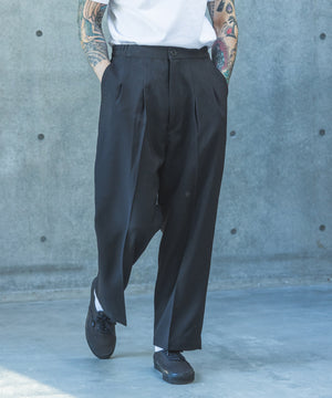 TROPICAL POPLIN / 2TACK WIDE EASY PANTS / M261121