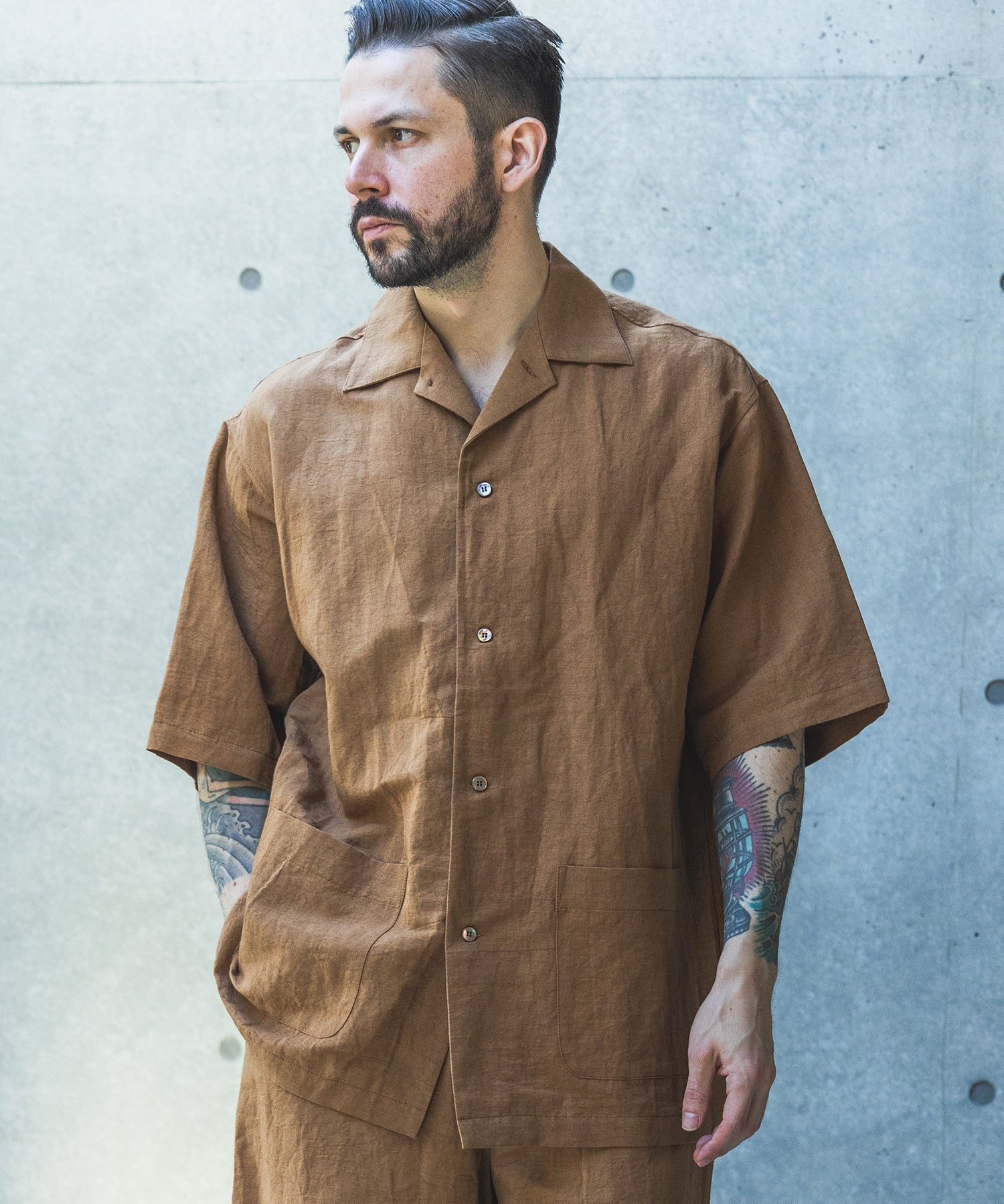 【予約商品】VINTAGE C/L WEATHER / SHORT/S SERVICE SHIRT / M261122