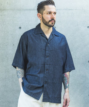 RINSE WASH 6oz SUPER LIGHT DENIM / SHORT/S SERVICE SHIRT / M261127
