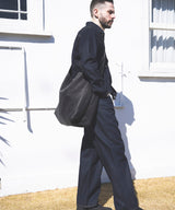 IMPERMA-LEATHER / BIG SHOULDER BAG / ME649