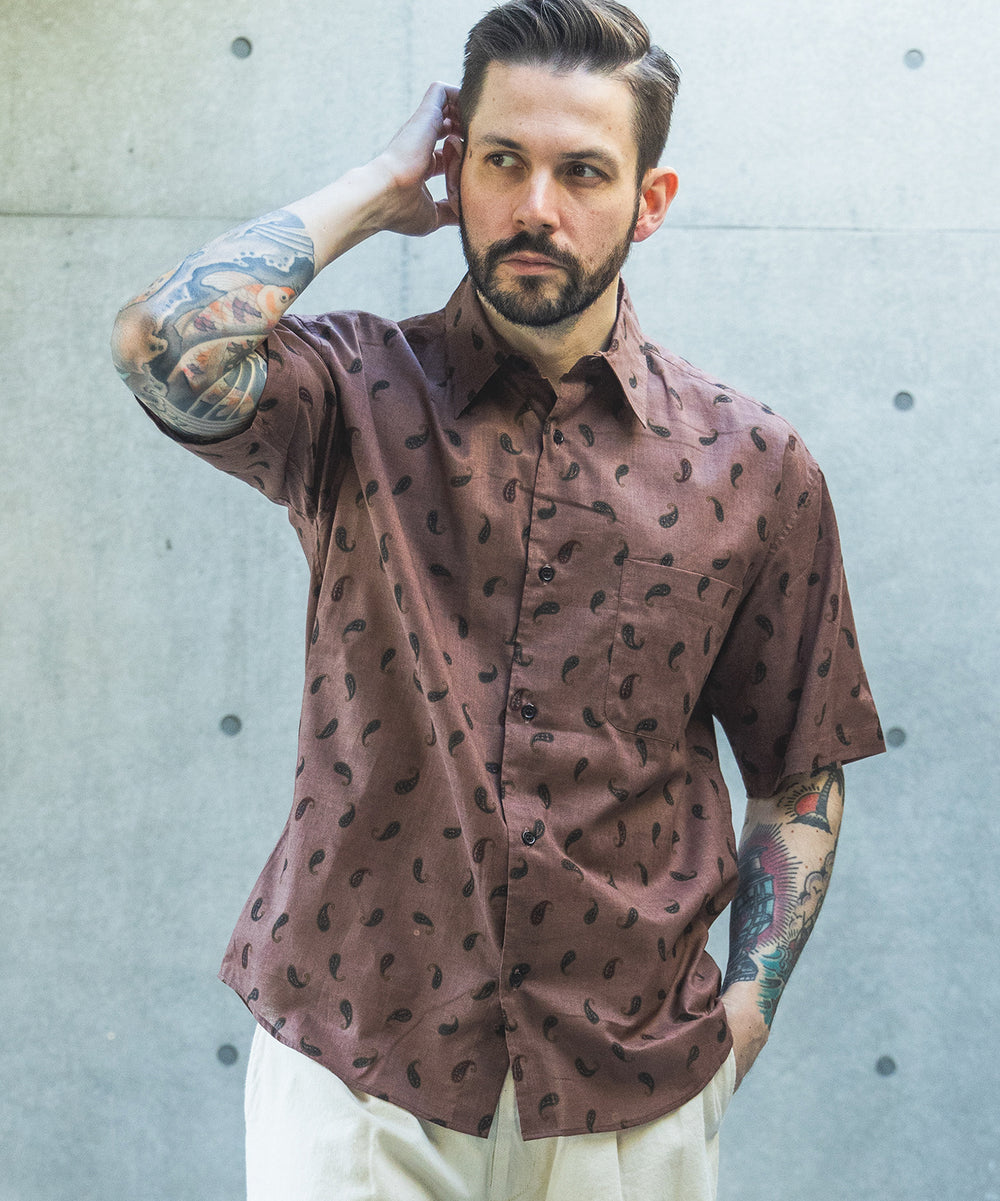【予約商品】VINTAGE PAISLEY / SHORT/S REGULAR COLLAR SHIRT / M261129