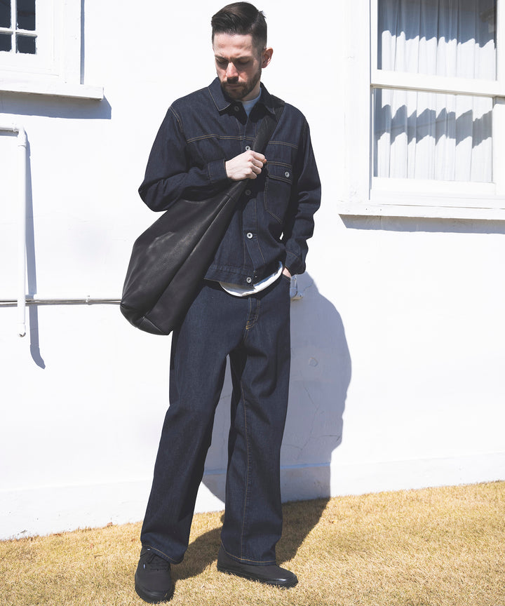 IMPERMA-LEATHER / BIG SHOULDER BAG / ME649
