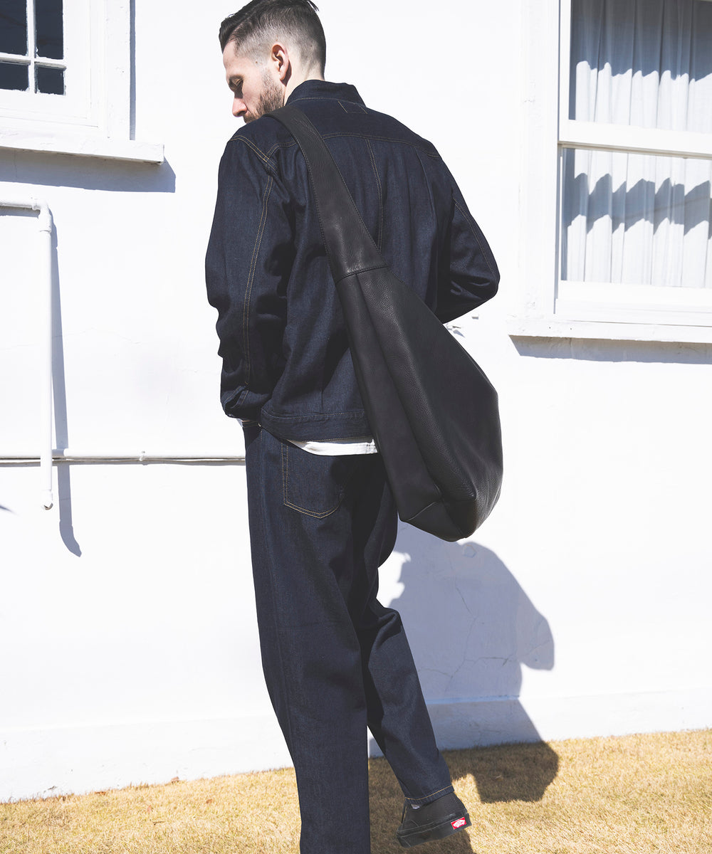 IMPERMA-LEATHER / BIG SHOULDER BAG / ME649
