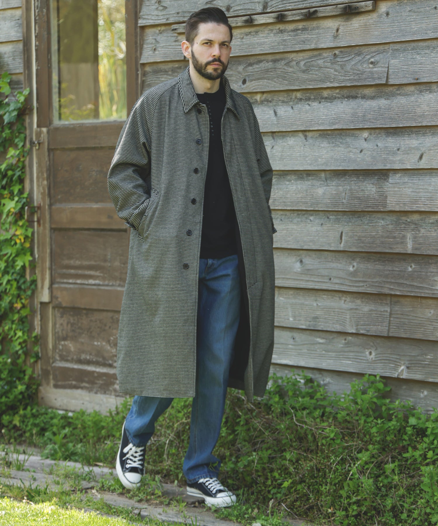 PERSIL MOLE CHECK / BALMACAAN COAT / M253134