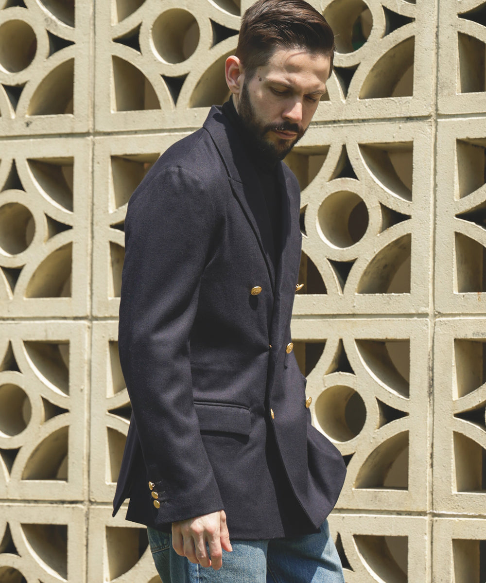 PREMIUM WOOL SAXONY / BOUBLE BREASTED BLAZER / M253121