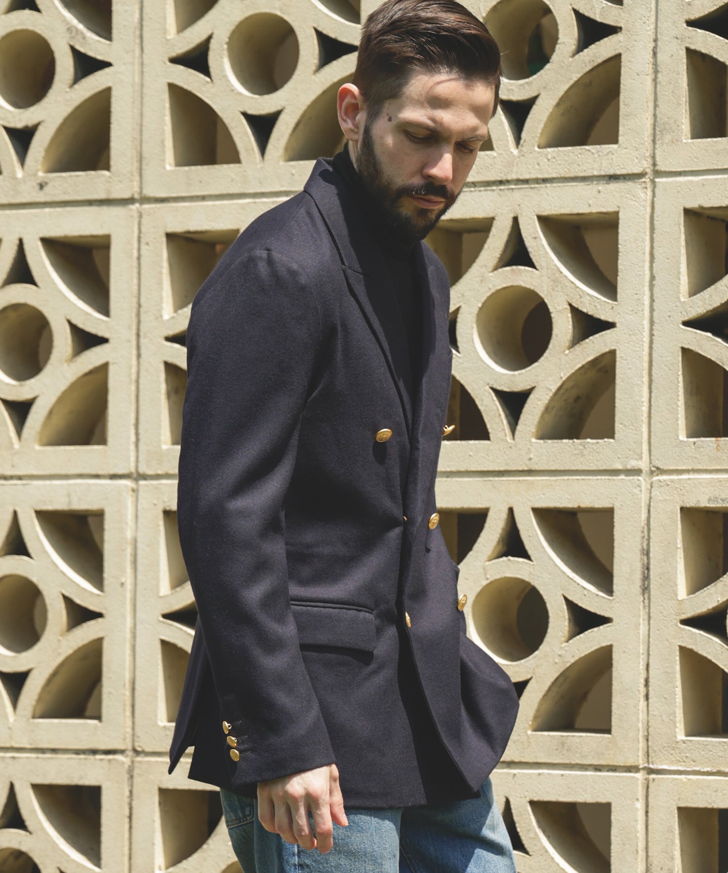 PREMIUM WOOL SAXONY / BOUBLE BREASTED BLAZER / M253121