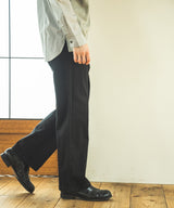 SUPER STRETCH DENIM / SILICON DYED WIDE STRAIGHT PANTS / M233107