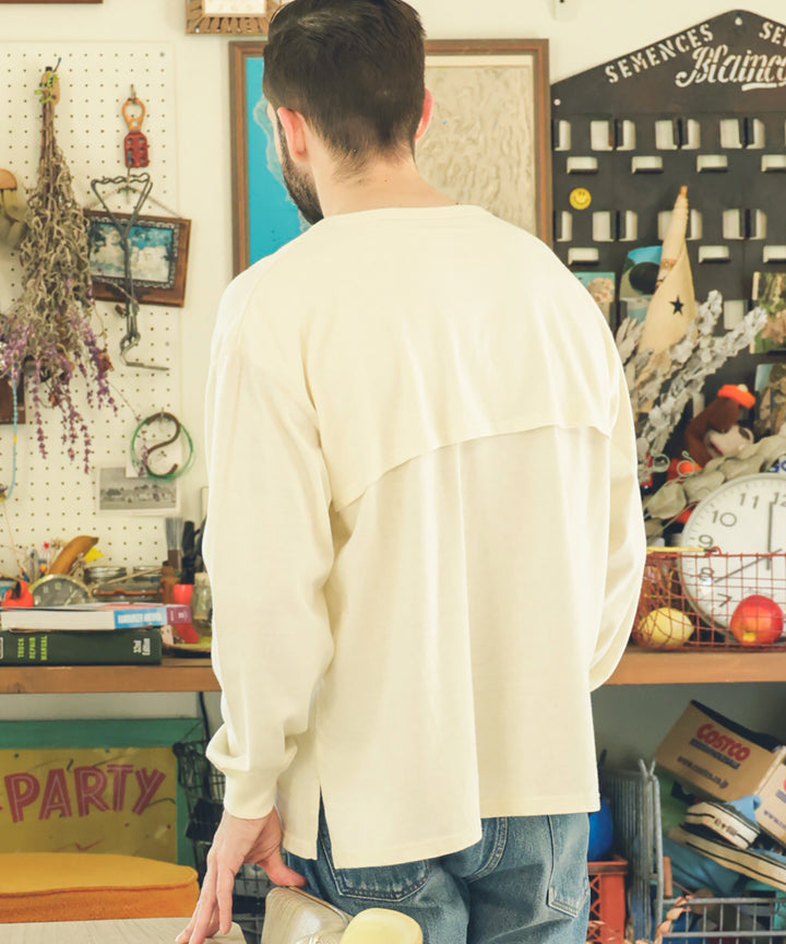88/12 VINTAGE MATERIAL / VENTILATION L/S T-SHIRT / M253112