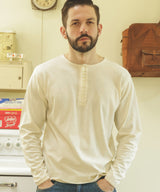 88/12 VINTAGE MATERIAL / 10-BUTTON HENLEY NECK SHIRT / M253113
