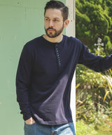 88/12 VINTAGE MATERIAL / 10-BUTTON HENLEY NECK SHIRT / M253113