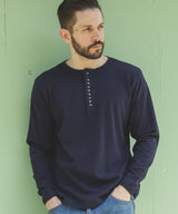 88/12 VINTAGE MATERIAL / 10-BUTTON HENLEY NECK SHIRT / M253113