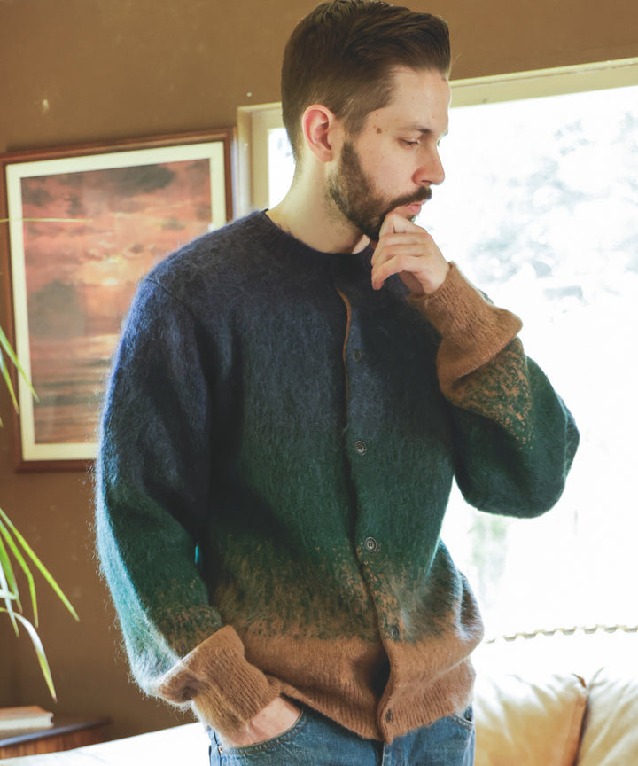 GRADATION MOHAIR KNIT / 6-BUTTON CARDIGAN / M253139