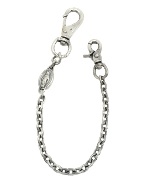 Brass Wallet Chain_silver -Mary & Diamond-