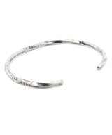 Stamped & Twisted Bangle -Thin-