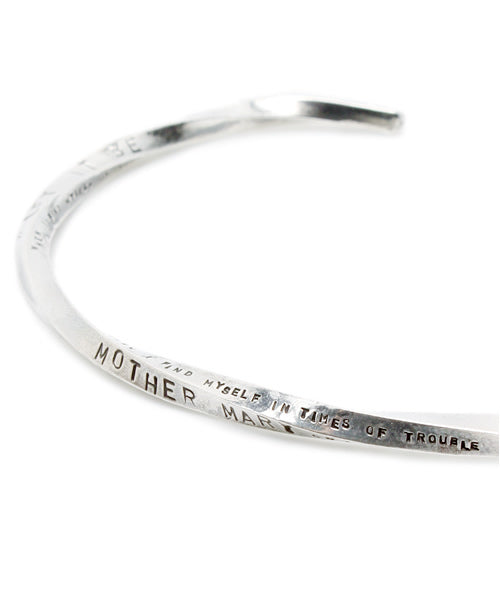 Stamped & Twisted Bangle -Thin-